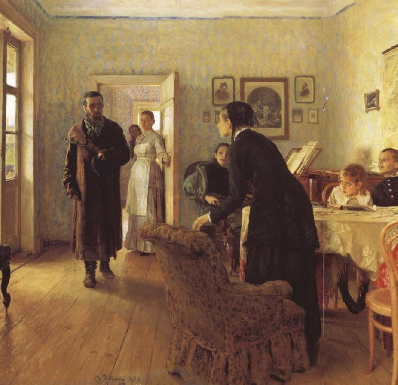 Ilya Repin They did Not Expect him oil painting image